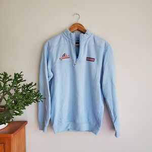Vineyard vines custom Cape cod light blue quarter zip up size XS